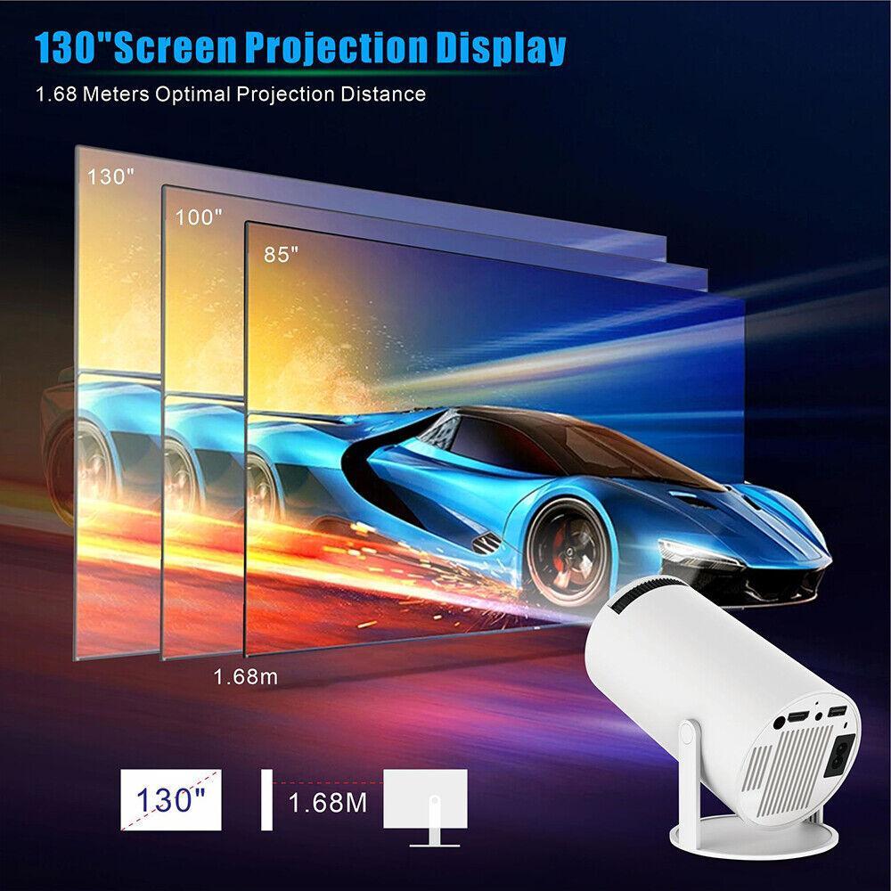 5G 4K Projector Smart HD LED WiFi Bluetooth HDMI USB Android Office Home Theater